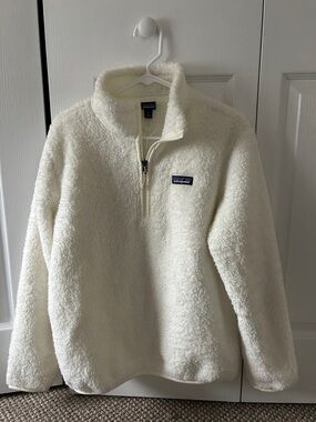 Patagonia Cream White Sherpa Half-Zip Pullover
